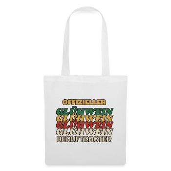 Offizieller Glühwein-Beauftragter - Retro - Stoffbeutel - Weiß - Vorne