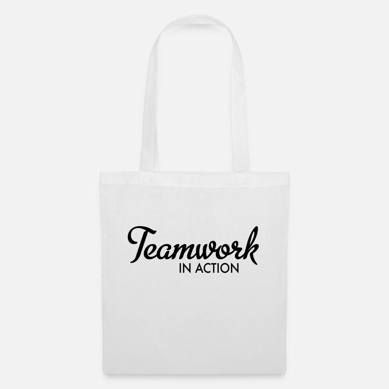 Teamwork - Stoffbeutel - Weiß