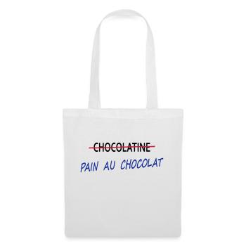 Pain au chocolat - Sac en tissu - blanc - Devant