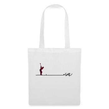 love golf - Stoffbeutel - Weiß - Vorne