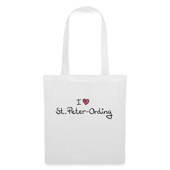 i_love_st_peter_ording__f2 - Tote Bag - white - Front
