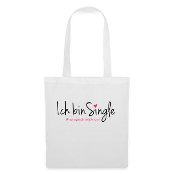 single - Stoffbeutel - Weiß - Vorne