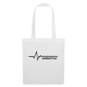 HARDSTYLE MUSIC FREQUENCE BASS LINE - Stoffbeutel - Weiß - Vorne