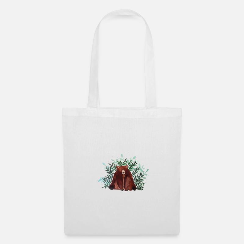 bear - Tote Bag - white