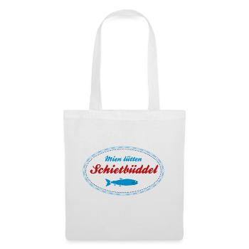 Mien lütten Schietbüddel - Stoffbeutel - Weiß - Vorne
