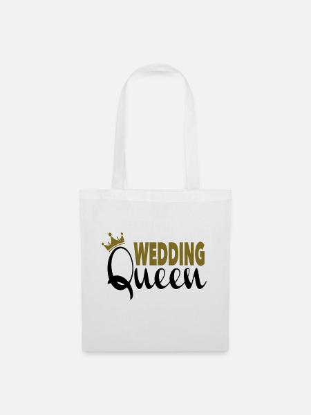 Wedding Queen - Stoffbeutel - Weiß