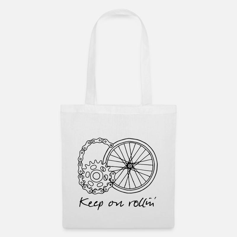 60 - Keep on rollin' - Stoffbeutel - Weiß