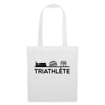 triathlon beer - Sac en tissu - blanc - Devant