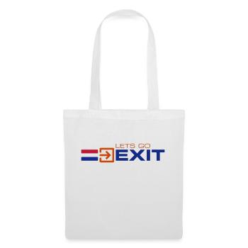 LetsGo Nexit-Logo - Stoffbeutel - Weiß - Vorne