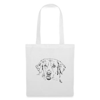 Golden Retriever - Stoffbeutel - Weiß - Vorne