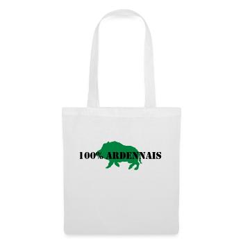100% ardennais - Sac en tissu - blanc - Devant