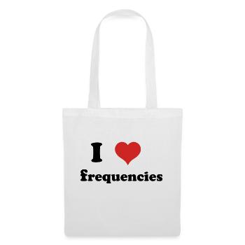 i love frequencies - Tote Bag - white - Front
