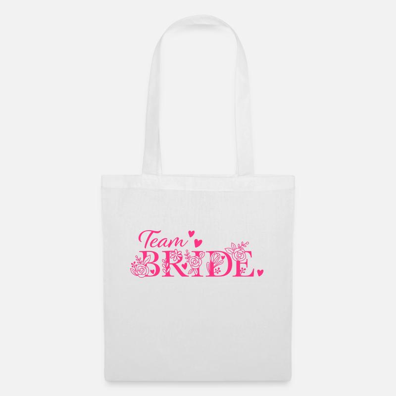 Team Bride - Stoffbeutel - Weiß