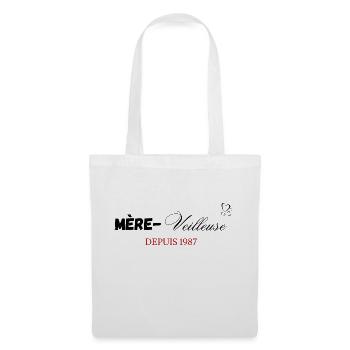 Mère veilleuse depuis 1987 - Sac en tissu - blanc - Devant