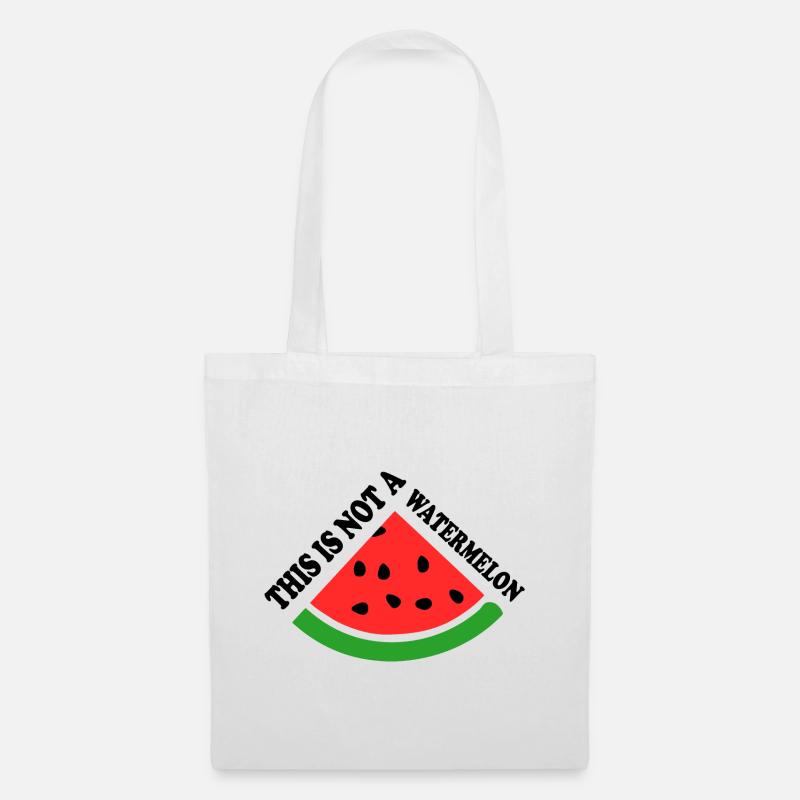 THIS IS NOT A WATERMELON - Stoffbeutel - Weiß