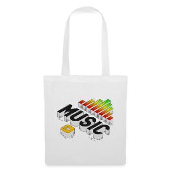 Play The Music | Isometric Music Illustration - Tote Bag - white - Front
