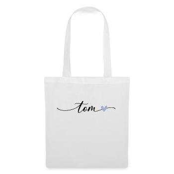 Tom Name Calligraphy Font - Tote Bag - white - Front