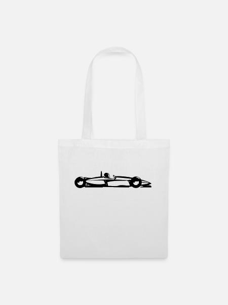 racing car - Tote Bag - white