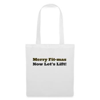 Merry Fit Mas T-Shirt Design - Stoffbeutel - Weiß - Vorne