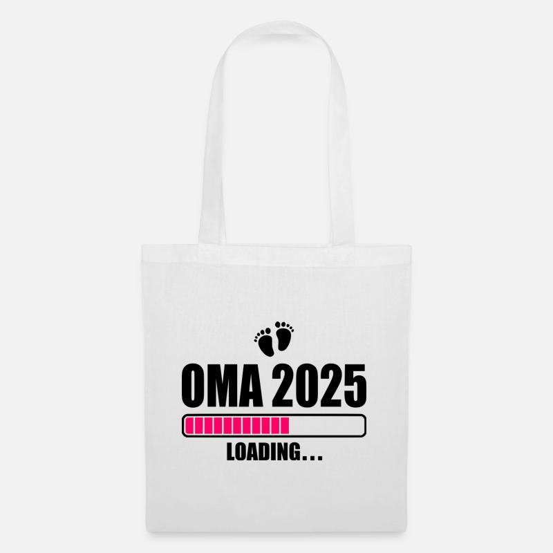Oma 2025 loading - Stoffbeutel - Weiß