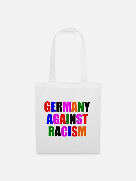 Germany against racism - Stoffbeutel - Weiß
