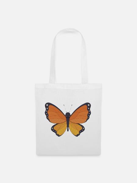 Schmetterling - Stoffbeutel - Weiß