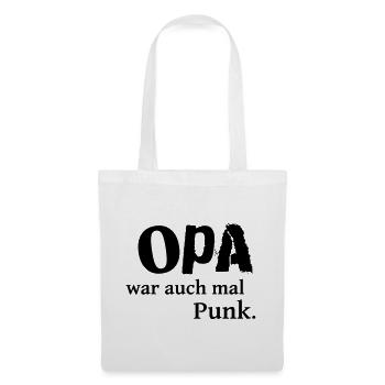Grandpa was also a punk once - Tote Bag - white - Front