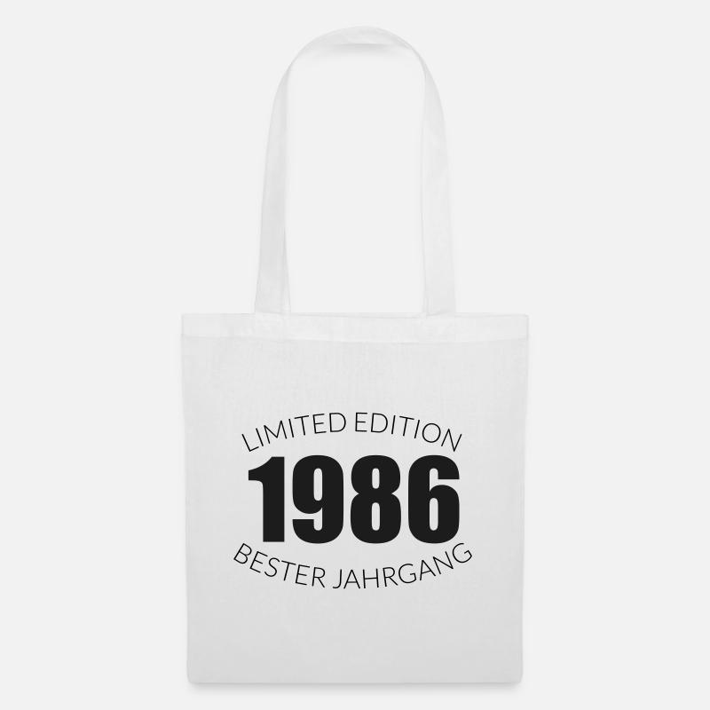 40. Geburtstag - 1986 - Limited Edition - Bester - Stoffbeutel - Weiß