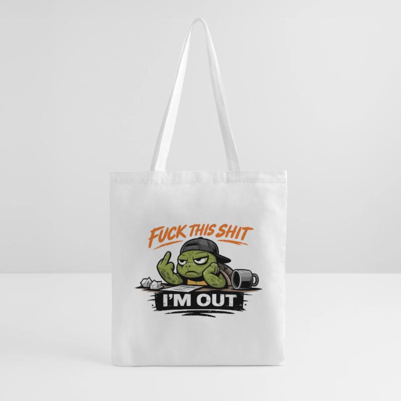 Shell Exit Attitude Turtle Tote Bag