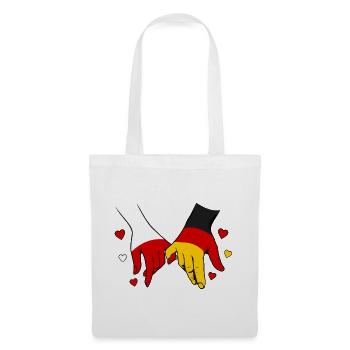 Polen_Deutschland_Flagge_Händehalten - Tote Bag - white - Front