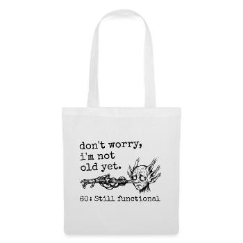 60e Anniversaire - Cadeau 60e anniversaire Humour  - Sac en tissu - blanc - Devant