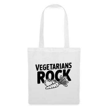 Vegetarians Rock - Stoffbeutel - Weiß - Vorne