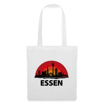 Essen Skyline Kreise - Stoffbeutel - Weiß - Vorne