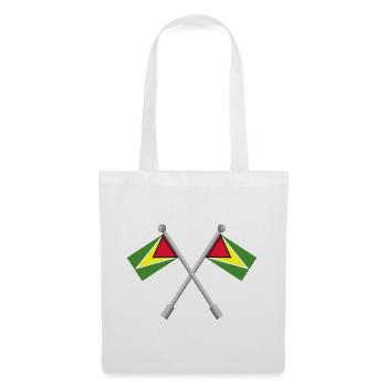 Flagge von Guyana - Stoffbeutel - Weiß - Vorne