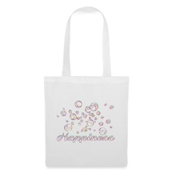 Happiness und Seifenblasen - Stoffbeutel - Weiß - Vorne