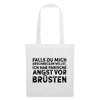 Panische Angst vor Brüsten - Stoffbeutel - Weiß - Vorne