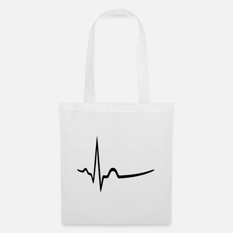 EKG - Sinusrhythmus - Arzt - Stoffbeutel - Weiß