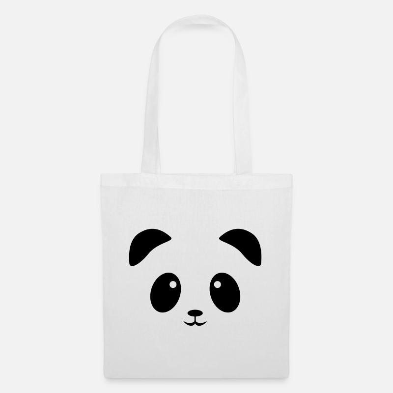Panda Face - Tote Bag - white