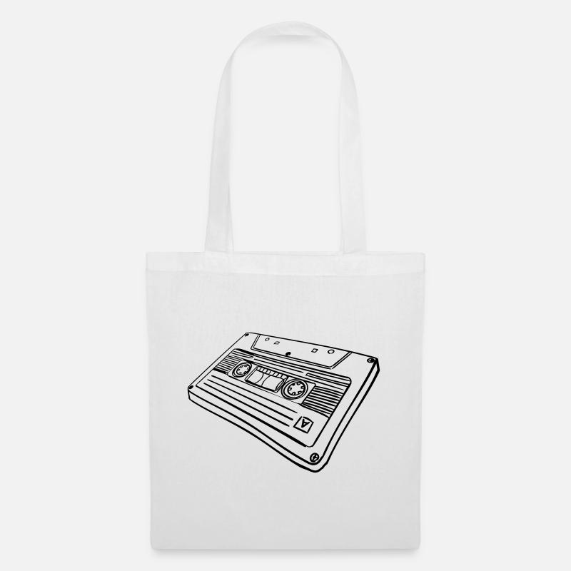 Cassette - Sac en tissu - blanc