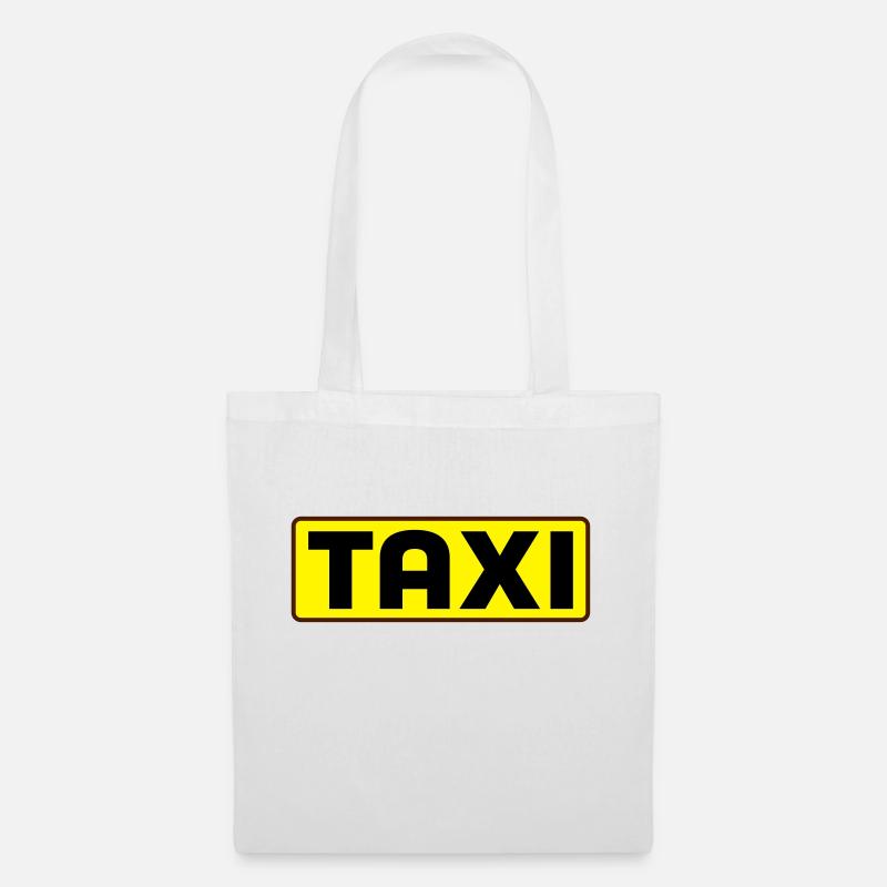 Taxi - Stoffbeutel - Weiß