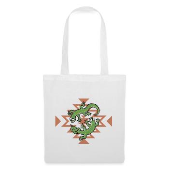 Climbing, Lizard - Tote Bag - white - Front