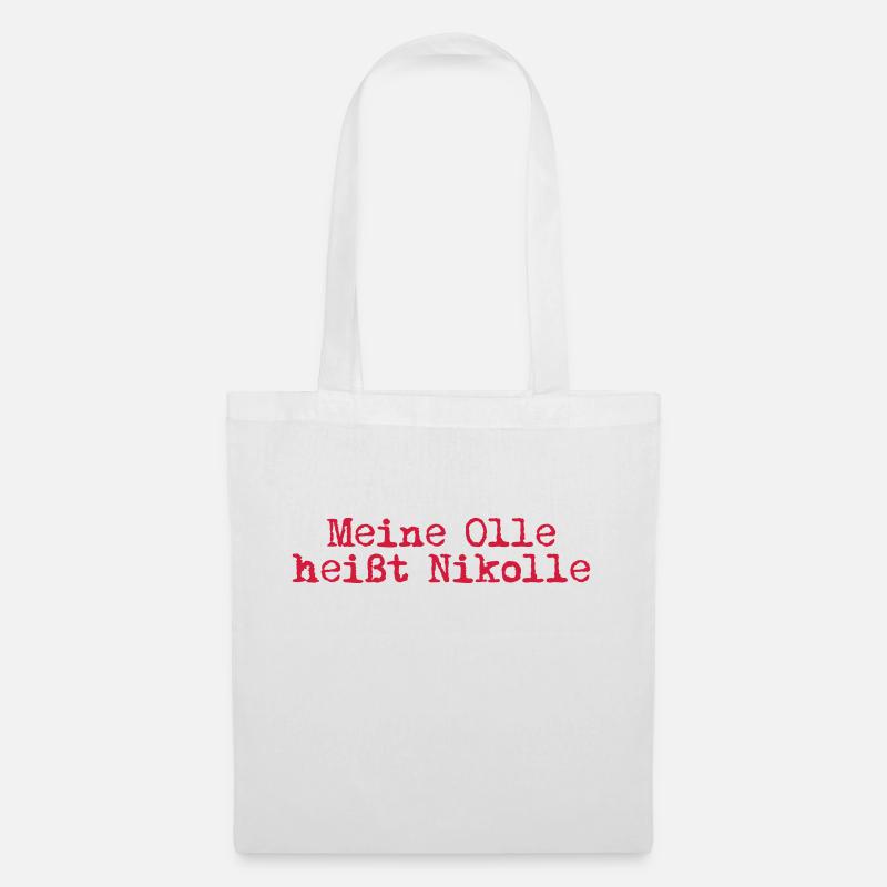 Meine Nikolle - Stoffbeutel - Weiß