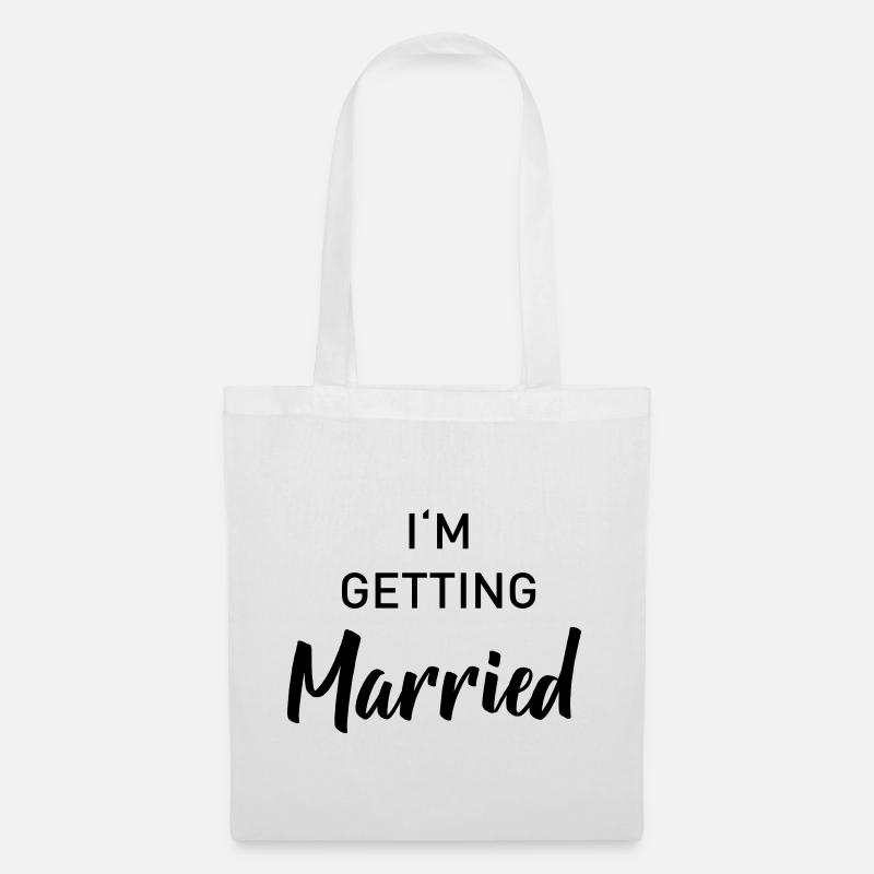 Getting Married - Stoffbeutel - Weiß