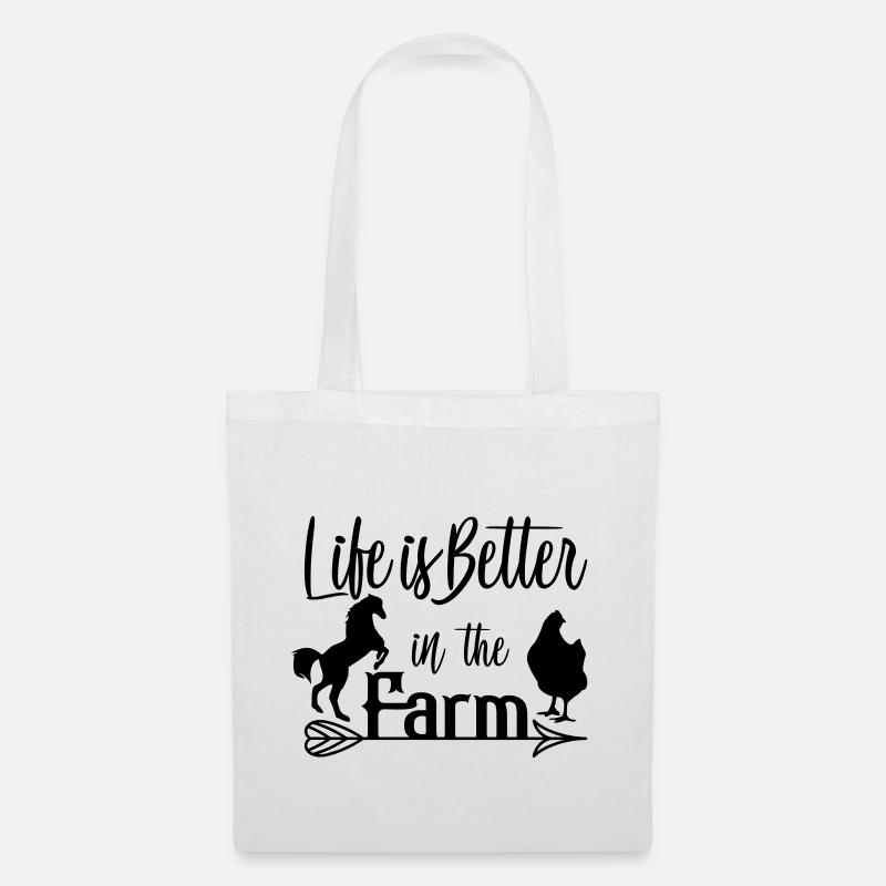 farm - Tote Bag - white