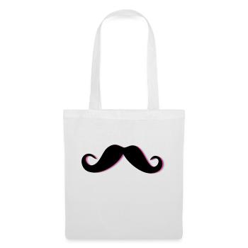 Funky Mustache - Stoffbeutel - Weiß - Vorne