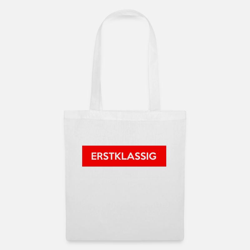 ERSTKLASSIG - Stoffbeutel - Weiß