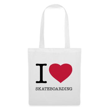 J’ADORE LE SKATEBOARD Skateboard - Sac en tissu - blanc - Devant