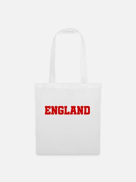 England - Slogan - Quote - Soccer - Three Lions GB - Stoffbeutel - Weiß