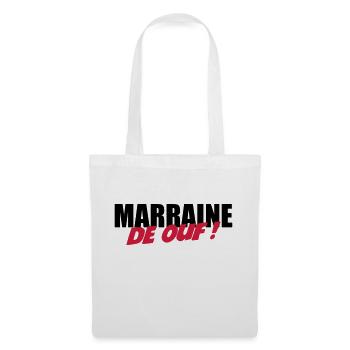 Marraine de ouf ! - Sac en tissu - blanc - Devant