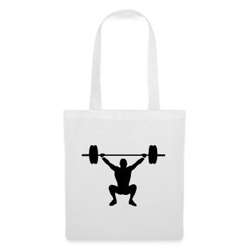 weight lifting - Tote Bag - white - Front